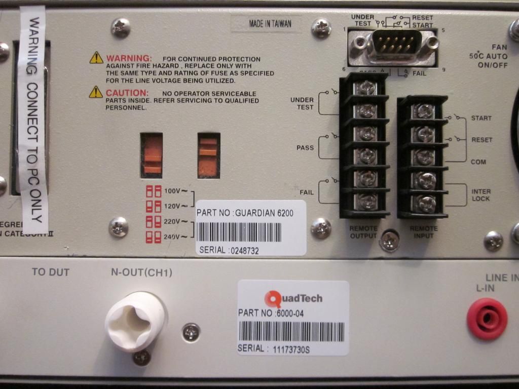 Quadtech Guardian 6000 Electrical Safety Analyzer AC DC Hipot Tester Cal'D